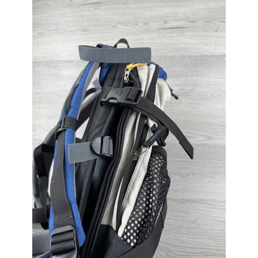 Deuter KangaKid Baby Child Carrier Backpack System Lumbar Hiking Blue Black - Picture 10 of 11